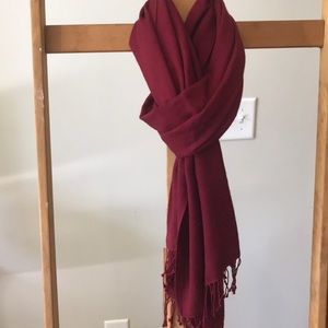 Pashmina and silk scarf